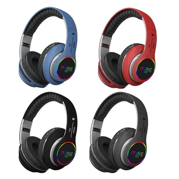 

Multifunctional Folding TF Card Bluetooth Bass Stereo Headset Wired/Wireless Headphones With Mic FM Radio Over Ear Earphone