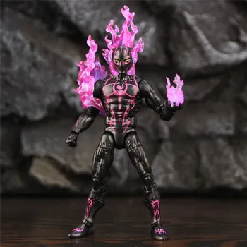 

Original ML Legends 2018 Black T'Challa Panther Hero 6" Action Figure Purple Suit Fire Balls Collectible Exclusive Toys Doll