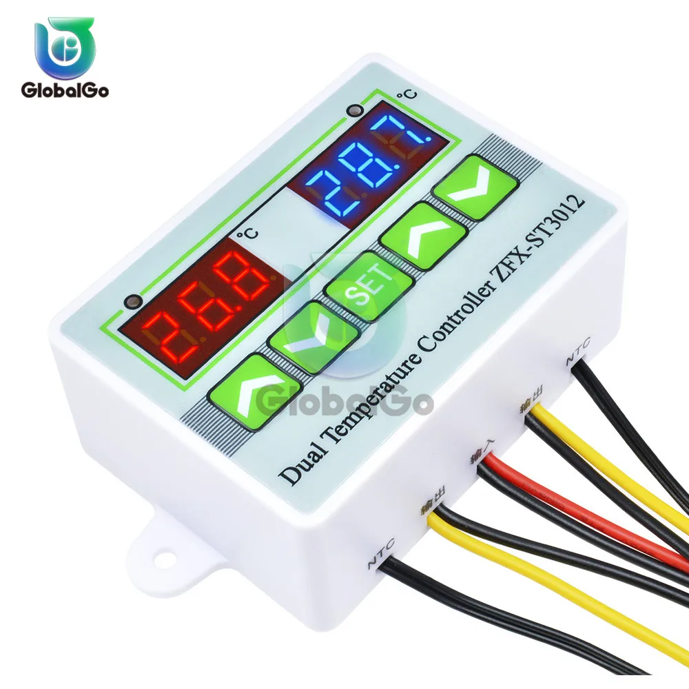 Temperature Controller Switch Temperature Correction Buzzer Alarm ST3012 Thermometer Thermostat For Air Conditioning Incubator