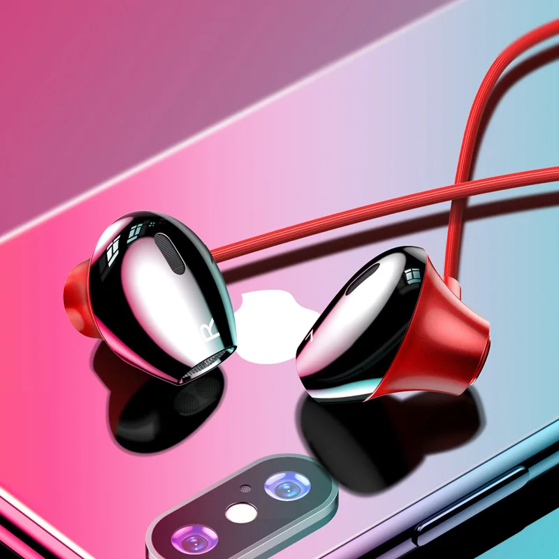 TOTU Wired Earphone For Phone iPhone Xiaomi Samsung Huawei Headset In Ear Earphone With Mic In Ear Buds Earbuds Earpiece