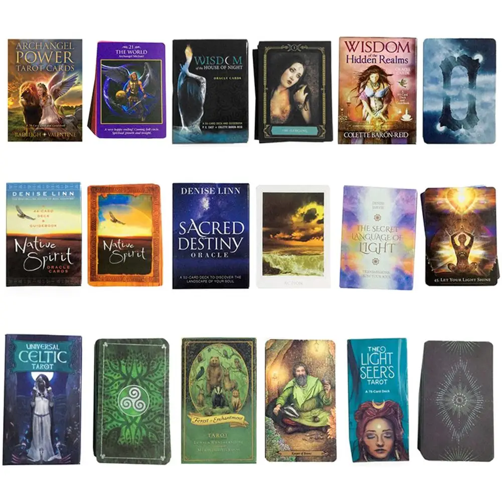 Tarot Cards Set Divination Fate Oracle Tarot Card Full English Family Friend Party Playing Card Deck Board Games Entertainment afbeelding
