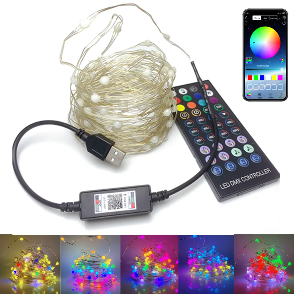 Outdoor Christmas Tree Decoration Lights Smart APP Control Fairy Lamp for  Christmas Waterproof USB Plug Music Sync LED Strip - AliExpress