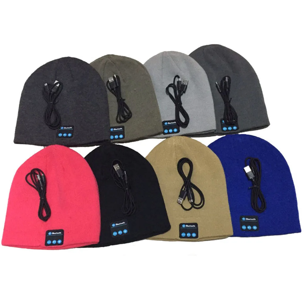 Высокое качество мягкие теплые шапочки шапка Беспроводная Bluetooth умные шапки гарнитура наушники Динамик Микрофон Лидер продаж
