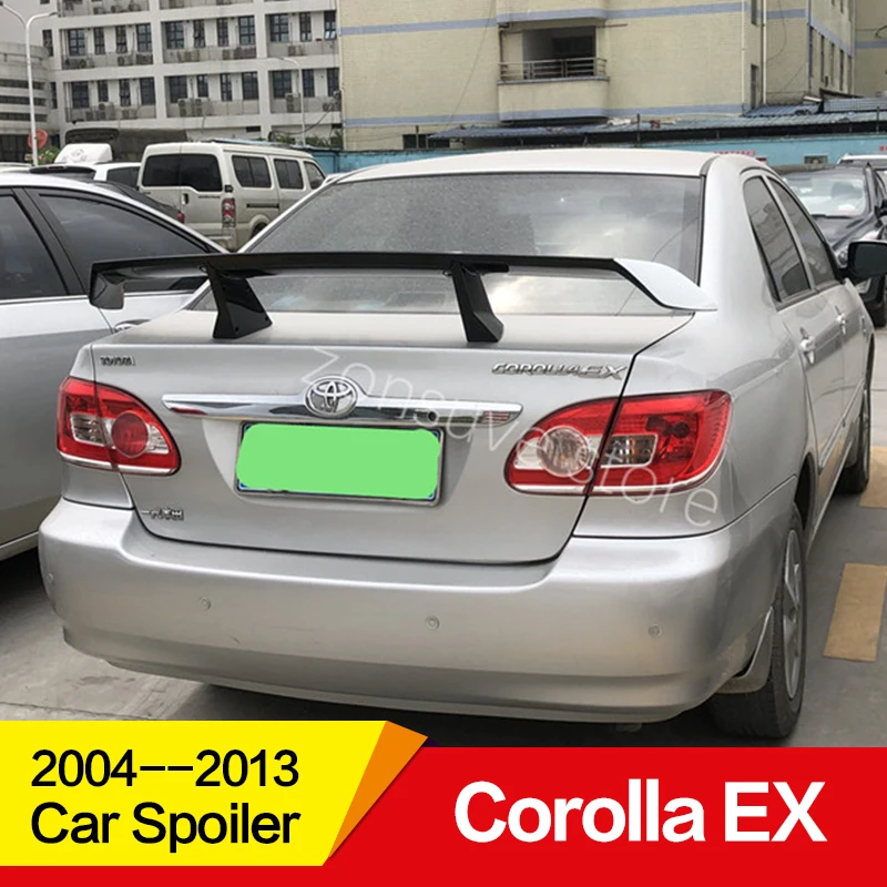 Использовать для Toyota Corolla EX спойлер 2004-2013 год ABS Пластиковый материал заднее декоративное крыло EX стиль GT Спортивные Аксессуары