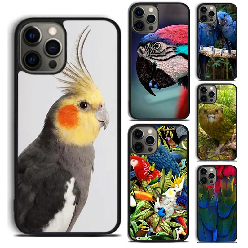 Чехол для телефона с коллажем экзотического попугая птицы iPhone 14 5 6 7 8 Plus X XR XS SE2020