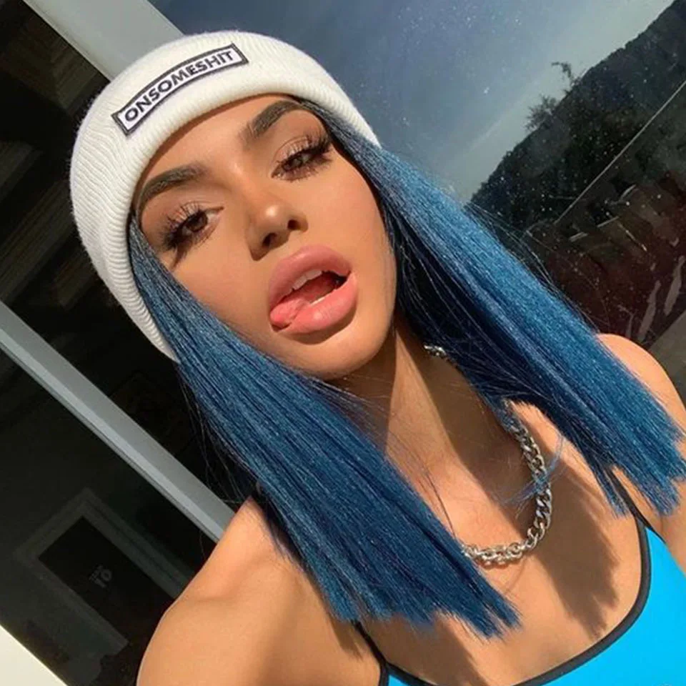Женские прямые парики BELLA Bright Bob из синтетического кружева 14 дюймов для косплея