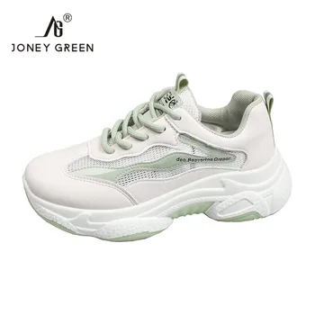 

2020 Spring summer Platform Sneakers Chunky Women Thick Bottom Dad Shoes Height Increased Casual Shoes Breathing Leisure Shoes
