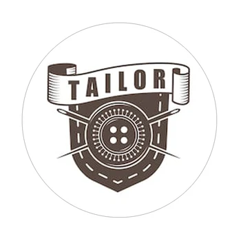 

monochrome retro style tailor new york hot rod sticker decal