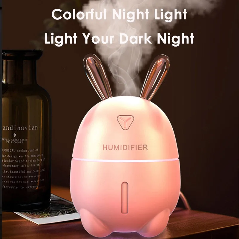  ELOOLE USB Rabbit Air Humidifier Ultrasonic Aromatherapy Diffuser Air Mist Maker Aroma Humidificati