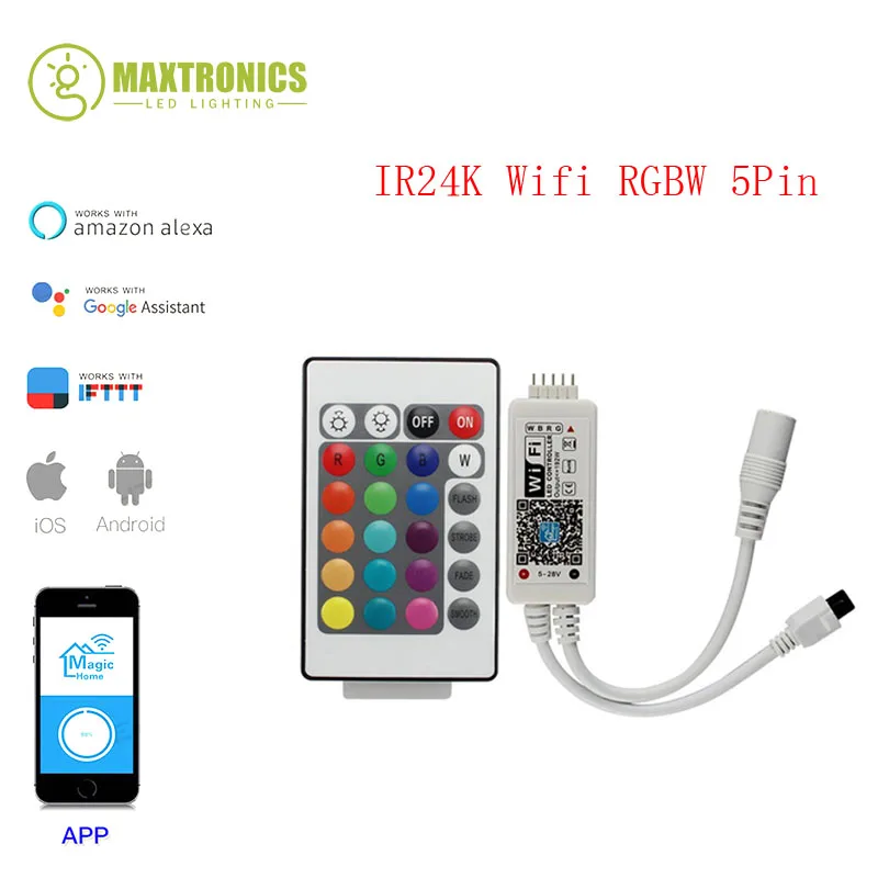Беспроводной Bluetooth Wi Fi контроллер Magic Home 5 в постоянного тока 12 В 24 RGB/RGBW