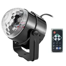 Projecteur Laser Led à 4 couleurs changeantes, lampe boule tourbillonnante pour salle de danse, télécommande, fête de vacances, lumières décoratives pour la maison