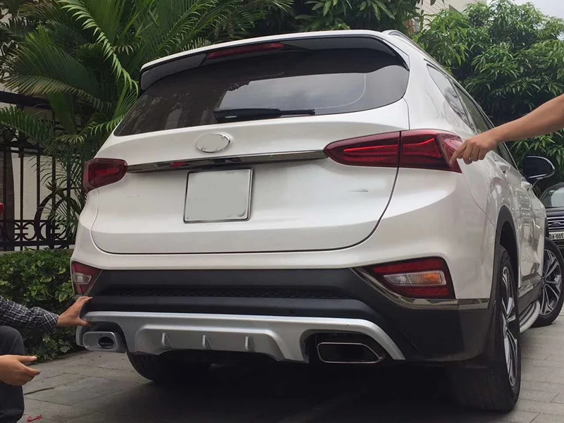 Защитные аксессуары для переднего и заднего бампера Hyundai SANTAFE 2019 2020