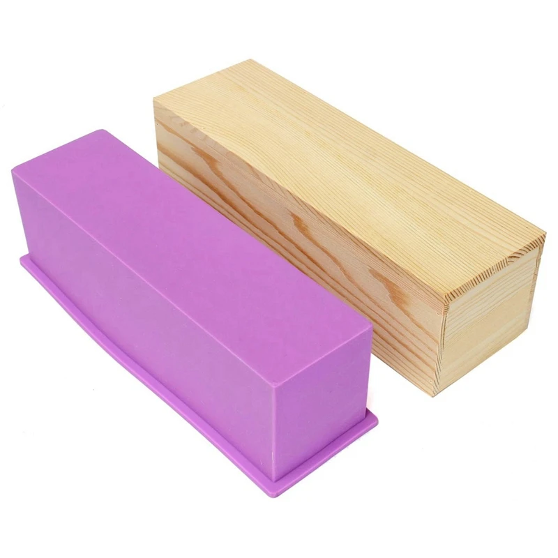 1 шт. прямоугольное Мыло плесень с деревянной коробкой стальной нож для мыла кубовидные формы ручной работы изготовление мыла и 1 шт. ручная работа Diy резка мыла