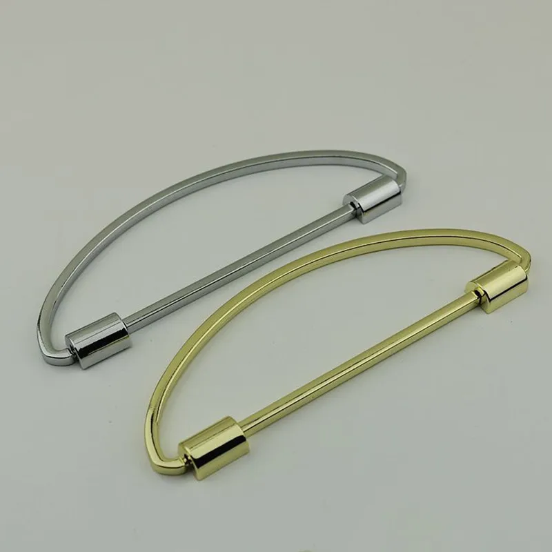 

5pcs 8pcs Women Light Gold D Metal Bag Handle Replacement For Purse Handbag Handles DIY Bag Luggage Hardware Accessories