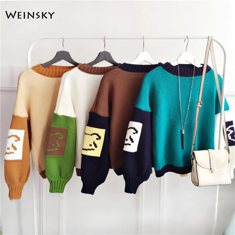 

Autumn And Winter Women Pullover Sweater Korean Fashion Quality Knitted Jumper Top Soft Warm Female Sweater