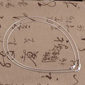 

925 Sterling Silver color Torques For Women Fashion Jewelry Accessories Thai Solid Silver Snake Chain Jewelry Making Necklace