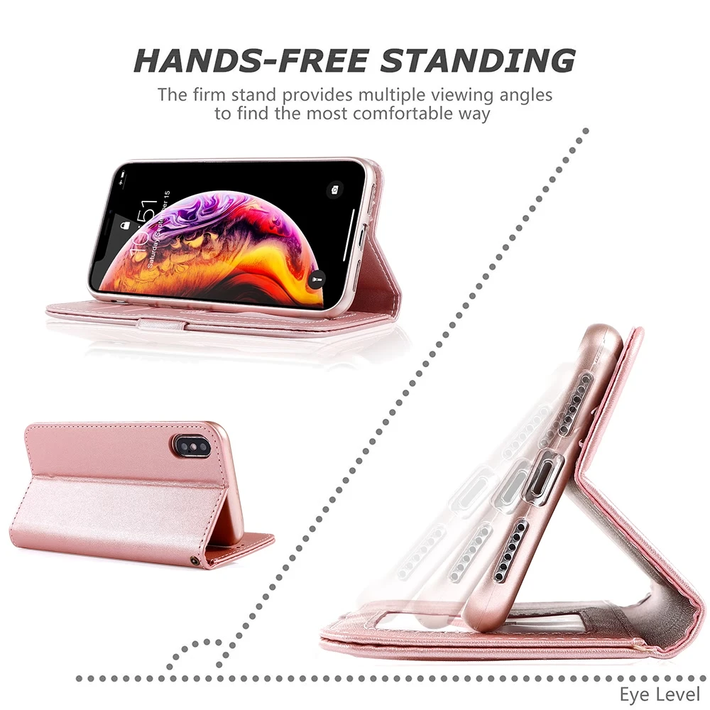 LLZ.COQUE Магнитный кожаный чехол бумажник для телефона IPhone X XS MAX XR 11 Pro Max 6 6S 7 8 Plus SE 5S 5