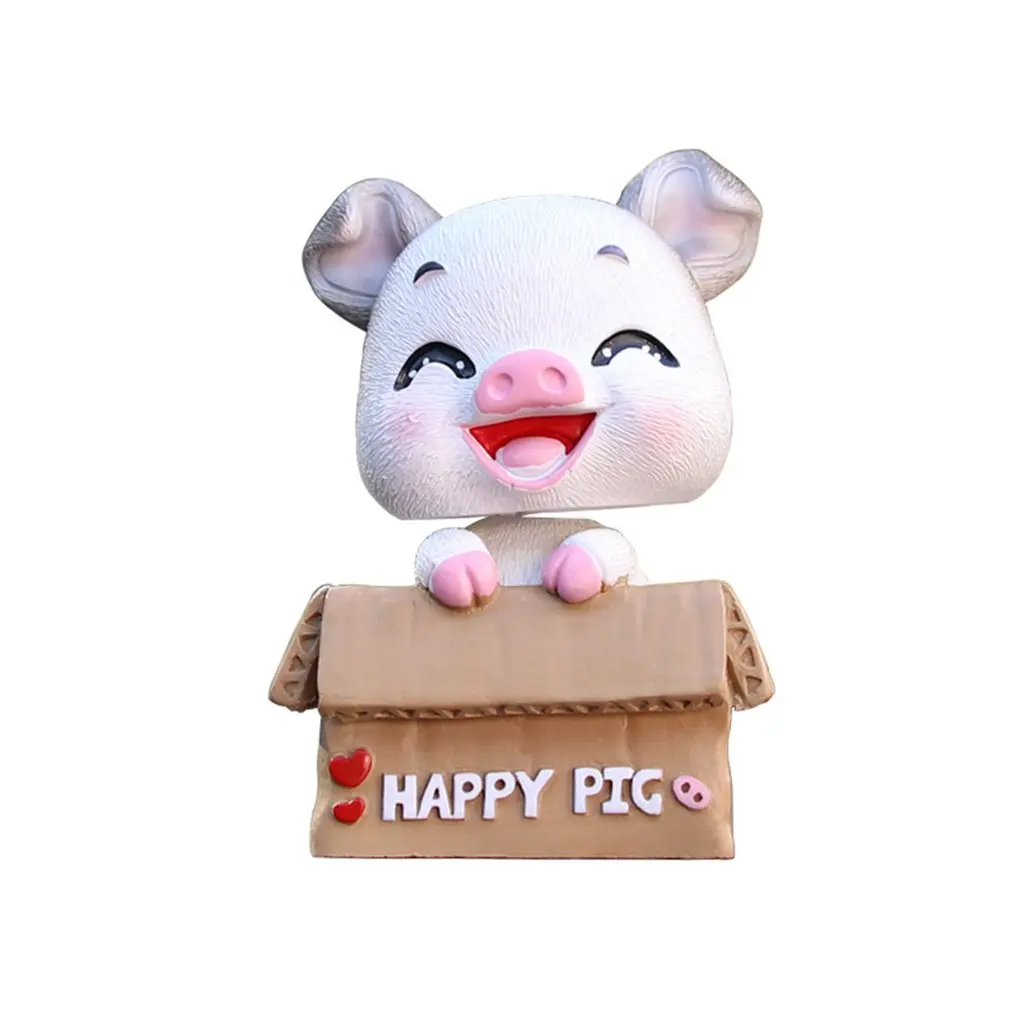 

Car Decoration Cartoon Pig Small Treasure Shaking Head Decoration Cute Pet Car Car Cake Baking Decorative Ornaments