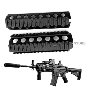 

Nylon AR-15 M4 Handguard Quad Rail 2-Piece Drop-In Mounting Handguard for Paintball