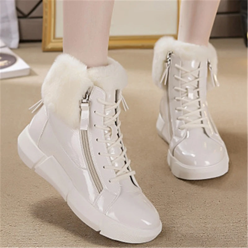 women's snow boots with side zipper