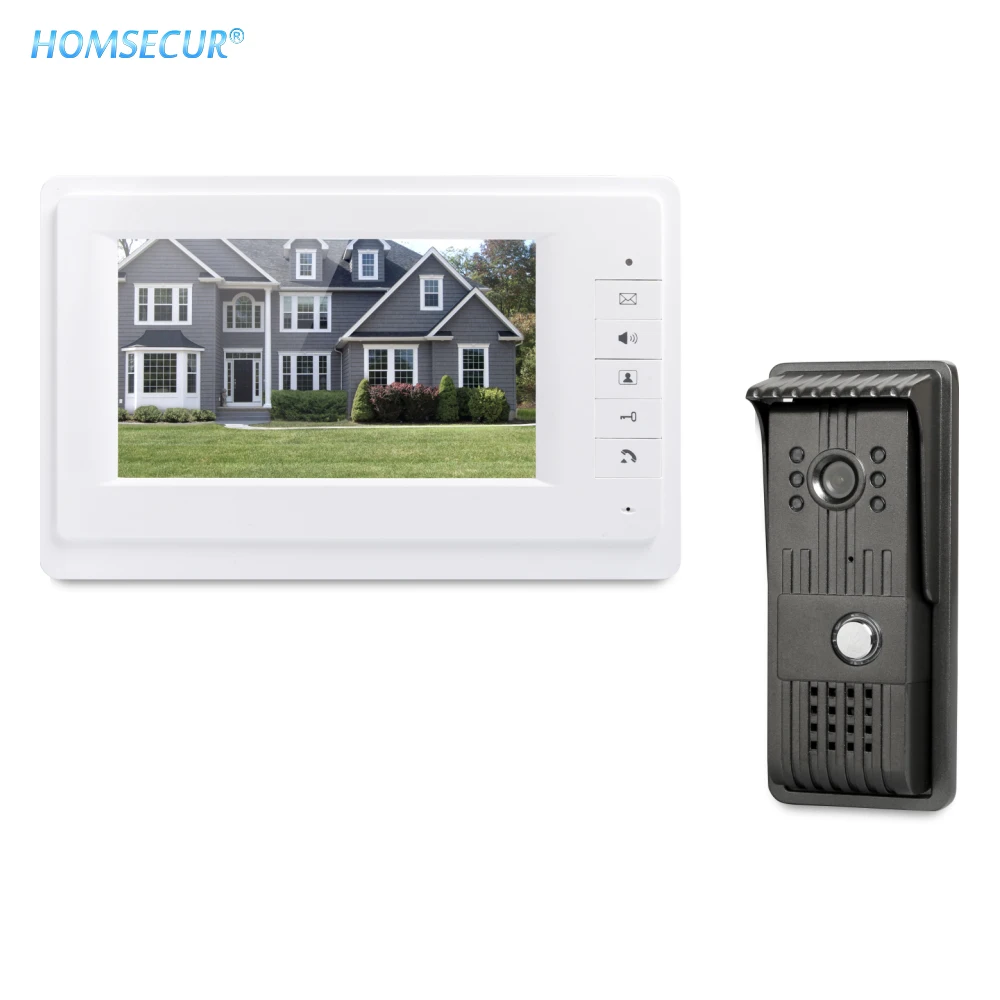 

HOMSECUR 7inch Video Door Entry Phone Call System with One Button Unlock for House/ Flat EU Delivery