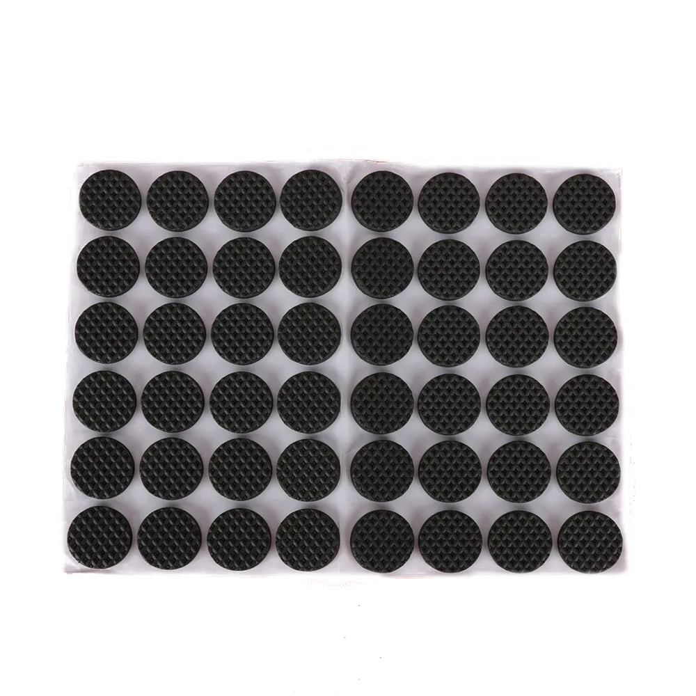 48Pcs Self Adhesive Square Sticky Rubber Feet Bumper Door Furniture Buffer Pads 