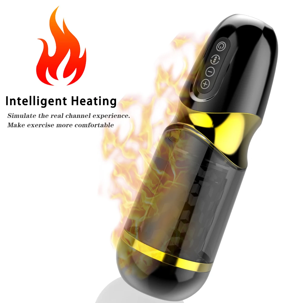 Sex Toys For Men Automatic Telescopic Rotation Male Masturbator Heating Voice Cup Vagina Real Pussy Adult Masturbation Vibrator (3)