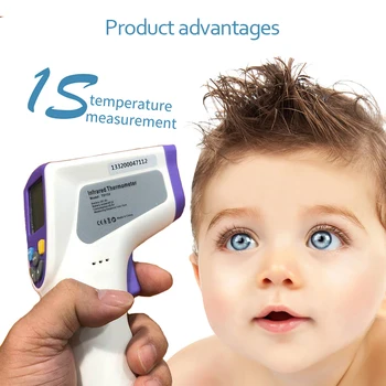 

50pcs/lot TD133 Digital Non-Contact Infrared Forehead Thermometer Infrared Thermometer Battery Measurement Device Muti-fuction