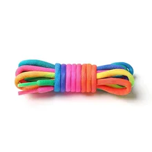Rainbow Round Shoelaces Gradient Rope Canvas Athletic Colorful Shoelace Sport Sneaker Casual Chromatic Colour Shoe Laces Strings