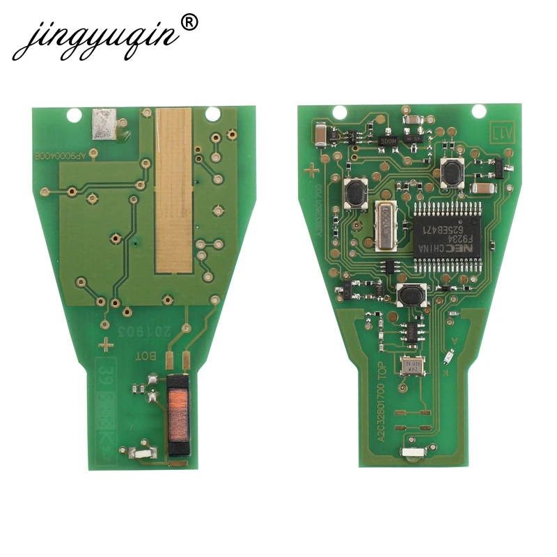 JINGYUQIN 433MHZ 2/3 BUTTONS NEC REMOTE KEY FOB FOR MERCEDES BENZ B C E ML S CLK CL 3B 3BT COMPLTE CONTROL KEY 1996-2005