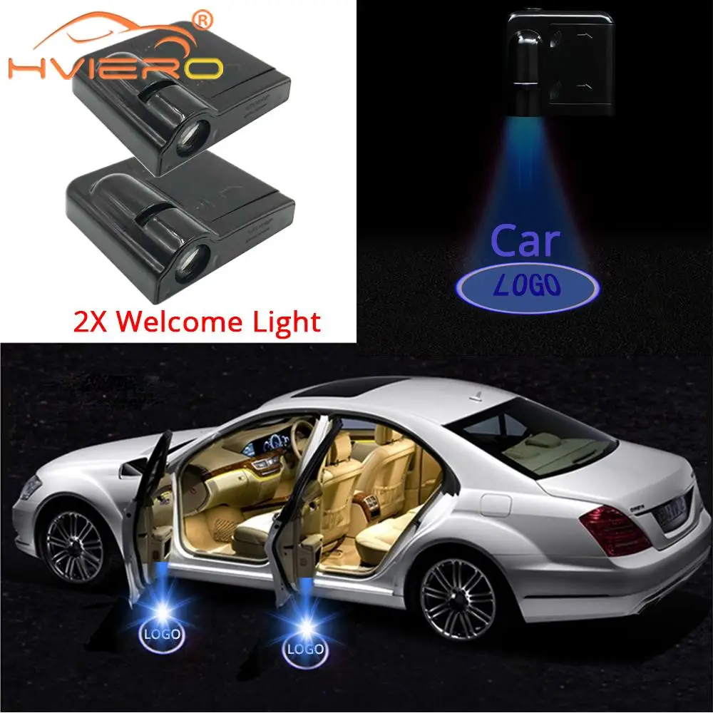 Car Universal Wireless Door Logo Led Welcome Light Projection Lamp Light DC 5V Car Door Projector Light Car Accessories for All Vehicle for Audi