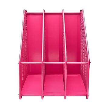 

Office Supplies Metal Wire Mesh Triple File Holder File Tray Book File Information Frame Office File Storage Rack