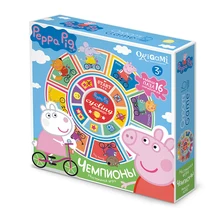 Настольная игра.Origami.Свинка Пеппа.Карусель-лото+пазл