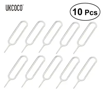 

UKCOCO 10 Pcs Universal Sim Card Tray Pin Ejecting Removal Needle Opener Ejector For HTC Samsung Galaxy Xiaomi