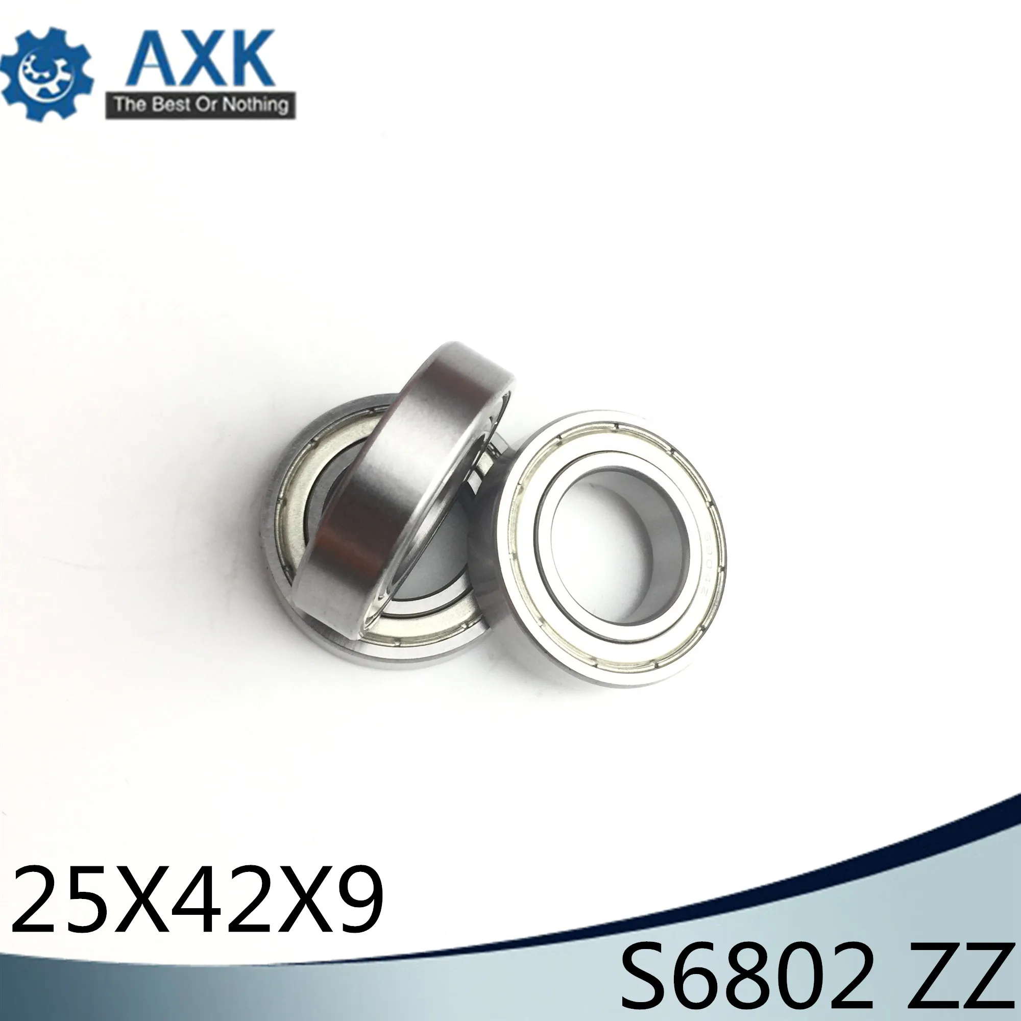 S6802ZZ Bearing 25*42*9 mm ( 10PCS ) ABEC-1 S6802 Z ZZ S 6802 440C Stainless Steel S6802Z Ball Bearings