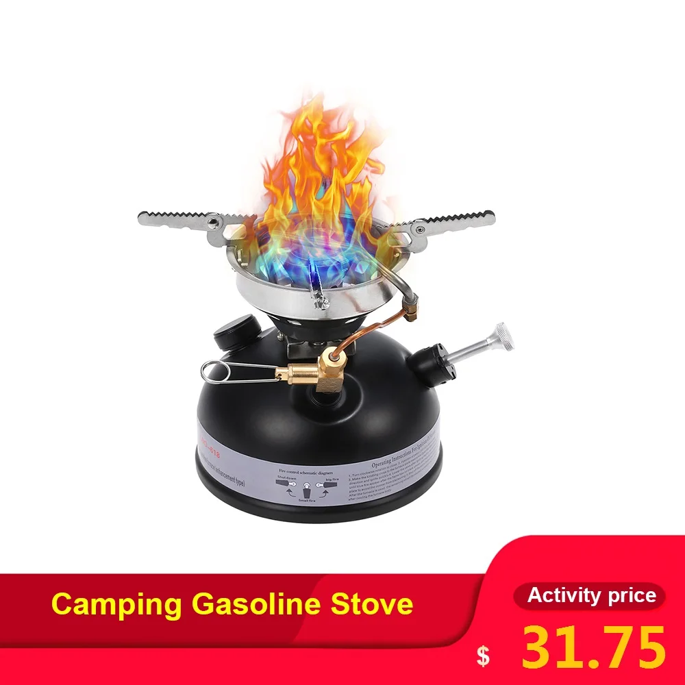 

Camping Gasoline Stove Portable Outdoor Stove Mini Liquid Fuel Alcohol Diesel Camping Picnic Burner Petrol Oil Stove Cookware