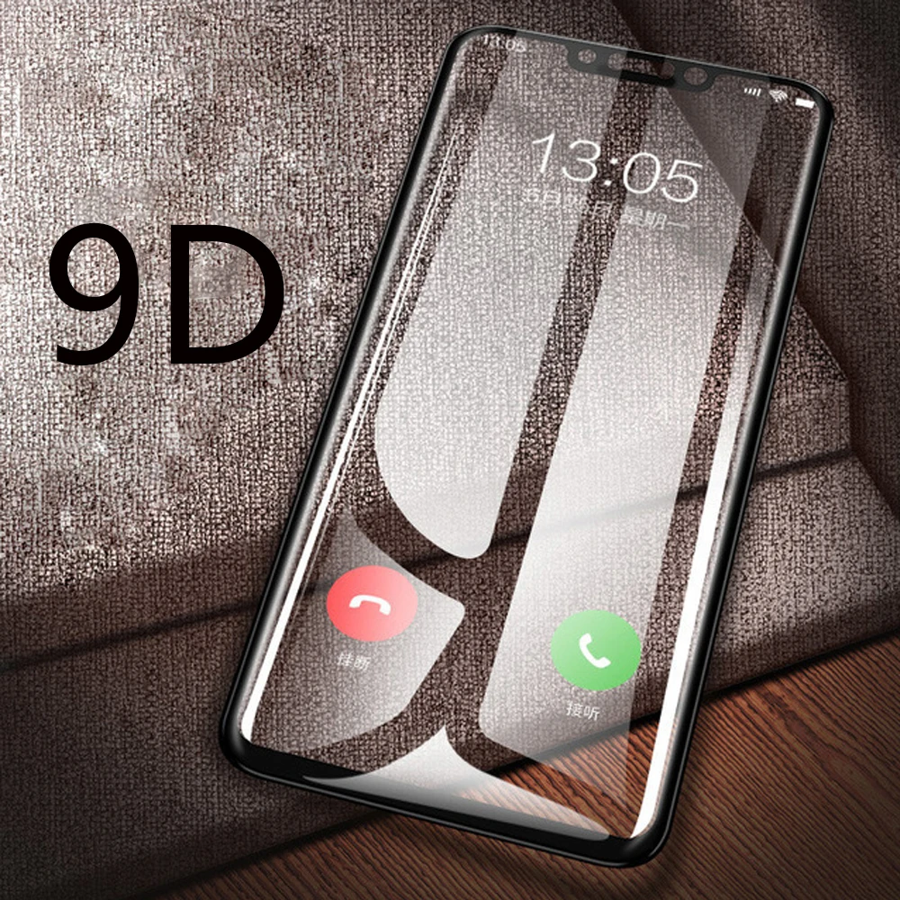 Защитное стекло 9D для xiaomi mi pocophone f1 a2 lite 9 se 8 pro mix 2s 3 redmi note 6 7 | Мобильные телефоны и