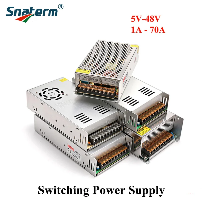 110V-220V to DC5V 12V 24V 48V Switch Power Supply Driver Adapter LED Strip