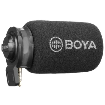 

BOYA By-A7H Mic 3.5Mm Jack Phone Microphone Digital Stereo Condenser Mobile Phone Record Microphone Port Recording Interview For