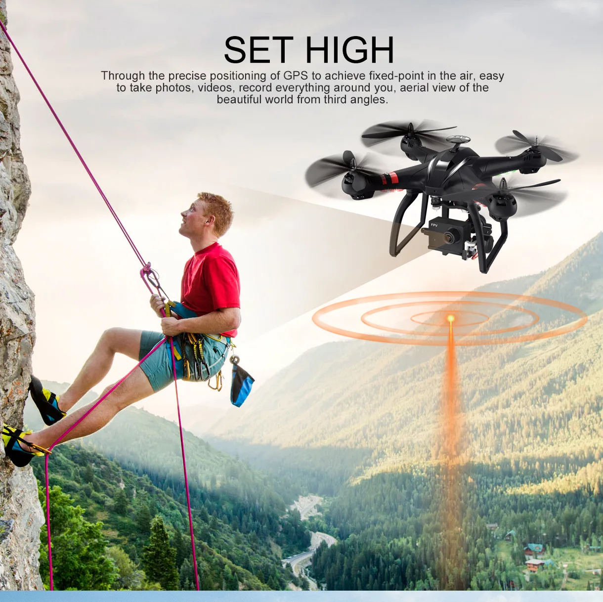 

4k Double GPS Intelligent following Long Life Brushless Motor Drone for Aerial Photography 3D Electrical Adjustment Cradle Head