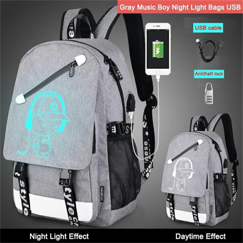 2 Новинка, детская практичная сумка с зарядкой через usb, молодежная сумка для мальчиков и девочек, Большой Вместительный студенческий рюкзак, водонепроницаемая сумка, Детская сумка - Color: 2