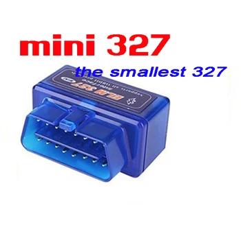 

100 PC mini ELM327, Small elm327 blue, Elm327 Bluetooth OBD-II Wireless Transceiver Dongle v2.1