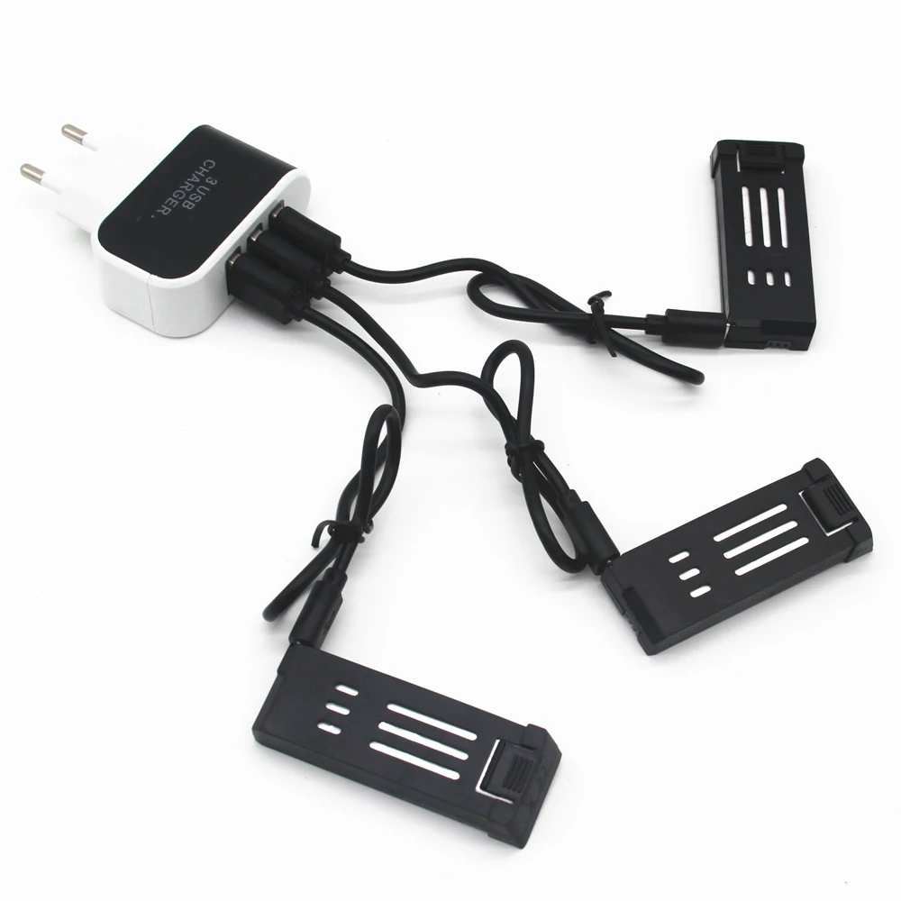 3.7V 500mah Lipo Battery For JY019 E58 S168 RC Quadcopter Drone Spare Parts 3.7v Rechargeable 721855 +3.7v Charger set | Игрушки и хобби