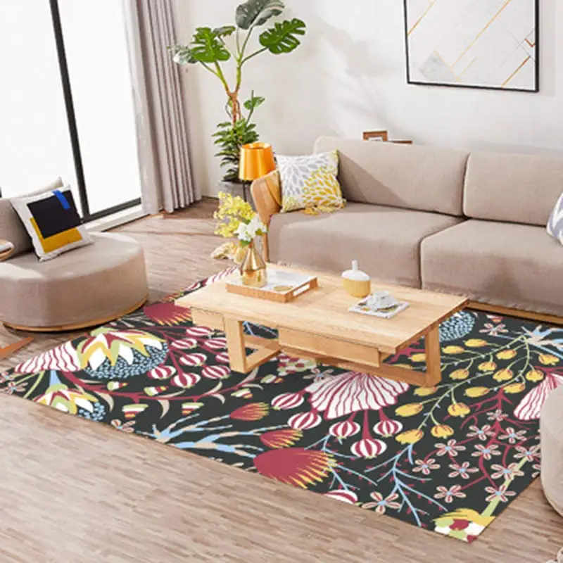 

Megayouput Southeast Asia Carpet For Living Room 80*160cm/120*160cm/140*200cm/160*230cm/200*300cm Non-slip Floot Mat