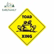 ^^Best Offers EARLFAMILY 13cm x 13cm for Toad Crossing Decal Zone Xing Funny Car Stickers Motorcycle RV VAN 3D Car Accessories JDM Vinyl ^^Best Offers EARLFAMILY 13cm x 13cm for Toad Crossing Decal Zone Xing Funny Car Stickers Motorcycle RV VAN 3D Car Accessories JDM Vinyl