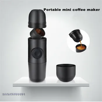 

Manual portable hand pressure Italian concentrated mini coffee machine home travel office business