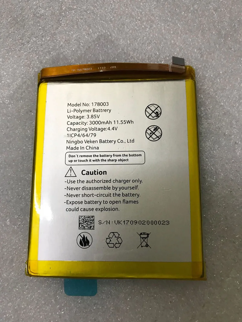 Аккумулятор Vernee M5 178003 3000 мАч оригинальный новый запасной аксессуар аккумуляторы