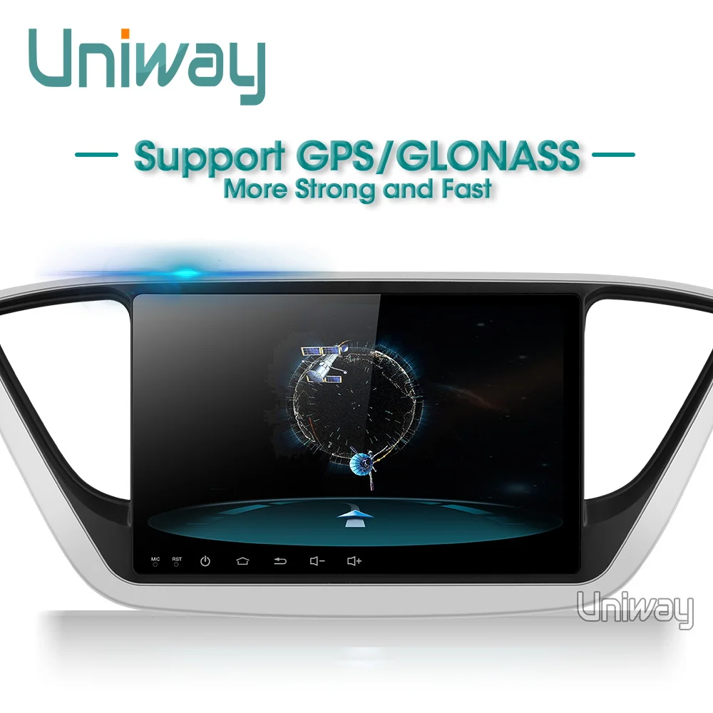 Perfect Uniway A17YN9071 android 9.0 car dvd for the new hyundai verna  solaris accent 2016  2017 car radio multimedia player gps stereo 4
