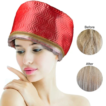 

Hair Mask Baking Oil Cap Thermal Treatment Heating Cap Temperature Controlling Protection Electric Hair Steamer Mask Cap