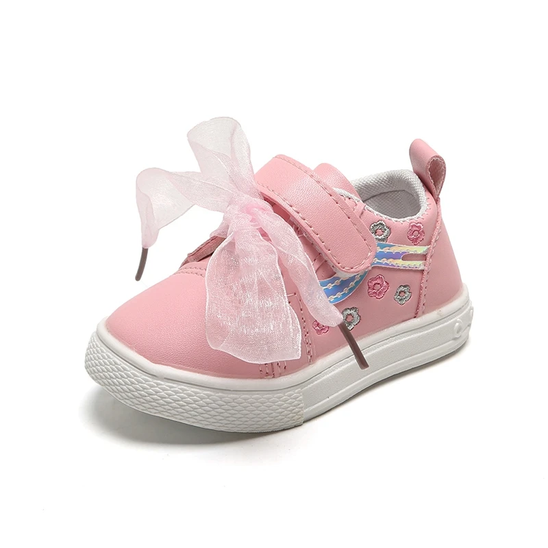 

Baby Shoes Summer Shoes Baby Girl Breathable Anti-Slip Flower Design PU Toddler Soft Soled First Walkers